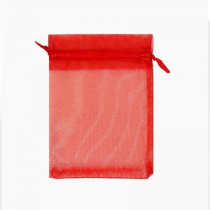 純色紗袋 (紅色) -M